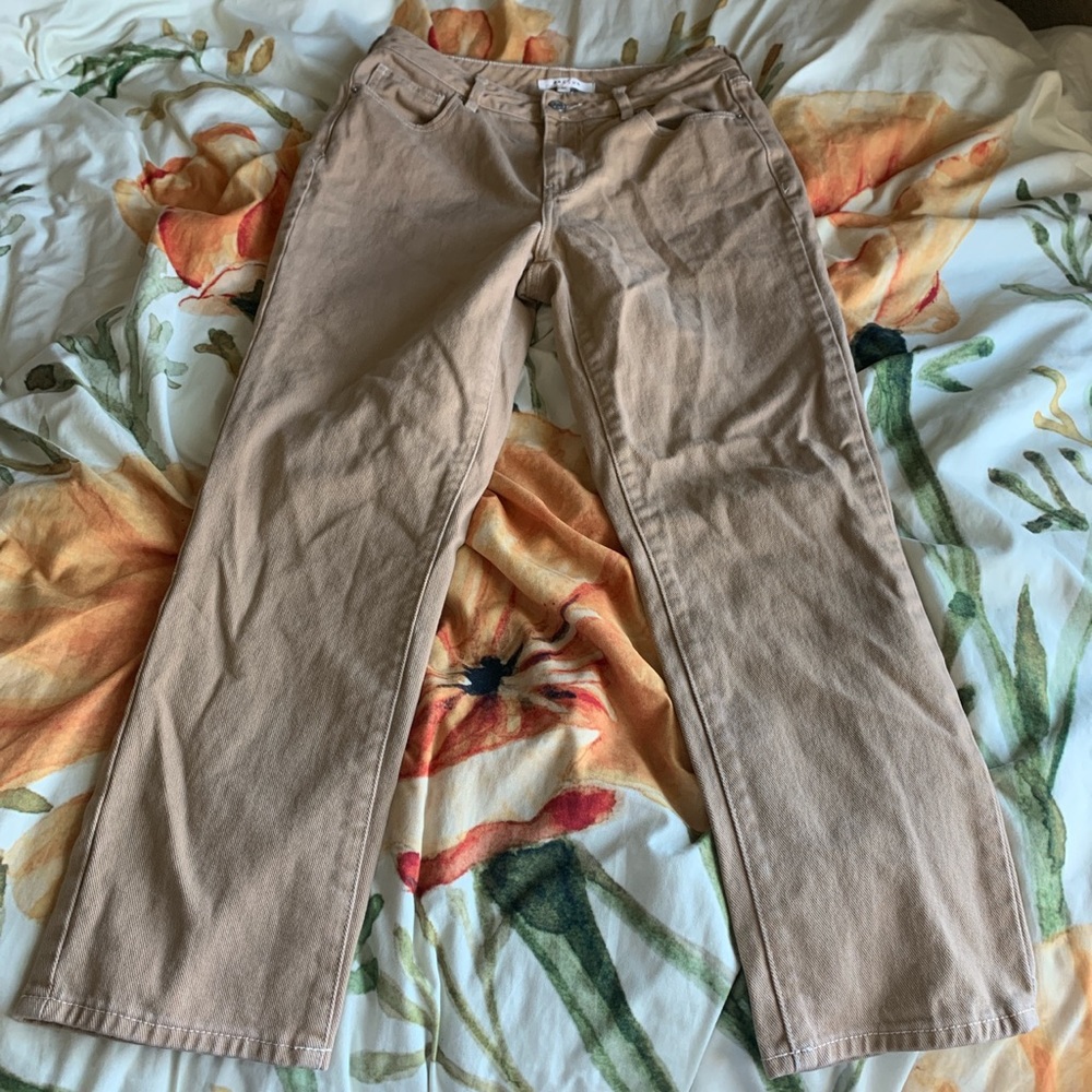 Camel colored skater jeans